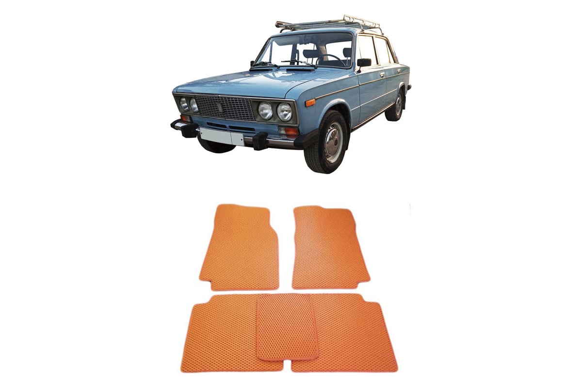 Ковры в салон автомобиля Eva Smart lada 2106 1976 - 2006 эва сота серые c  серой окантовкой 2712-B1B1-S - заказать в интернет-магазине: цена,  описание, отзывы.