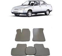 Ковры в салон автомобиля Eva Smart lada 2110-12 1996 - 2014 эва сота чёрные c бежевой окантовкой 1914-B5A1-S