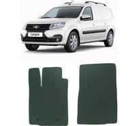 Ковры в салон автомобиля Eva Smart lada largus фургон 2012 - эва сота чёрные c красной окантовкой 3461-B5A7-S