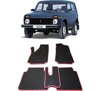 Ковры в салон автомобиля Eva Smart lada niva 2121 1977 - эва сота коричневые c бежевой окантовкой 1926-A6A1-S