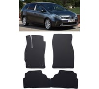 Ковры в салон автомобиля Eva Smart toyota prius v+ (zvw40) 5мест 2011 - эва сота бежевые c бежевой окантовкой 2470-A1A1-S