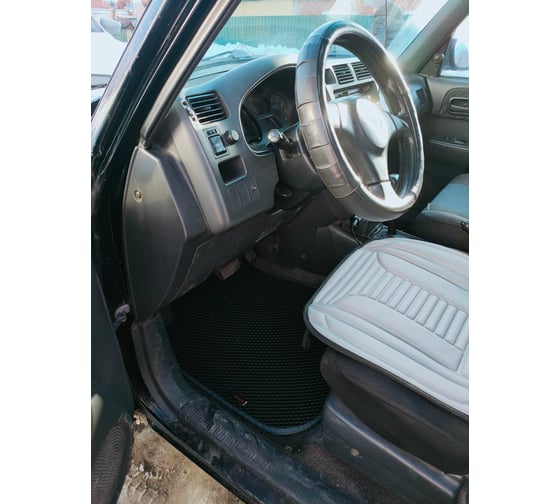 Ковры в салон автомобиля Eva Smart toyota rav 4 i (xa10) 1995 - 2000 эва сота серые c черной окантовкой 1834-B1B5-S