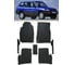 Ковры в салон автомобиля Eva Smart toyota rav 4 i (xa10) вариант макси 3d 1995 - 2000 эва сота чёрные c коричневой окантовкой 3551-B5A6-S 1
