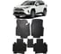 Ковры в салон автомобиля Eva Smart toyota rav 4 v (xa50) вариант макси 3d 2018 - эва сота чёрные c синей окантовкой 3336-B5B2-S 1