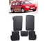 Ковры в салон автомобиля Eva Smart toyota starlet 3дв 1996 - 1998 эва сота коричневые c красной окантовкой 3128-A6A7-S 1