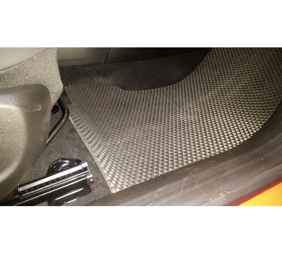 Ковры в салон автомобиля Eva Smart jeep renegade limited 4wd 2014 - эва сота серые c черной окантовкой 1334-B1B5-S