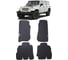 Ковры в салон автомобиля Eva Smart jeep wrangler iii (jk) 5дв 2007 - 2018 эва сота чёрные c коричневой окантовкой 3103-B5A6-S 1