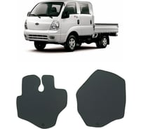 Ковры в салон автомобиля Eva Smart kia bongo 2004 - 2012 эва сота чёрные c красной окантовкой 1339-B5A7-S
