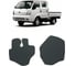 Ковры в салон автомобиля Eva Smart kia bongo 2004 - 2012 эва сота коричневые c красной окантовкой 1339-A6A7-S 1