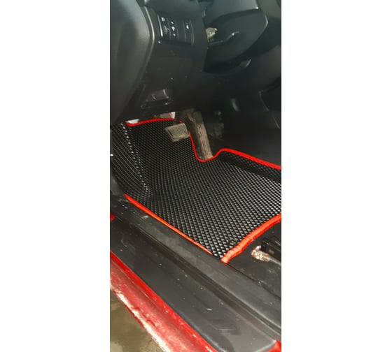 Ковры в салон автомобиля Eva Smart kia ceed ii вариант макси 3d 2012 - 2018 эва сота серые c черной окантовкой 3343-B1B5-S