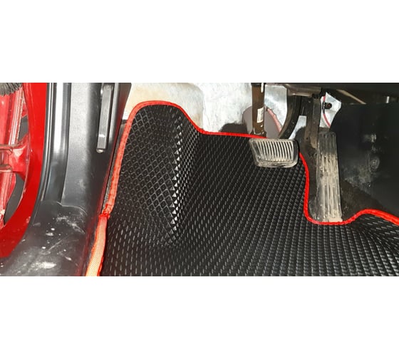 Ковры в салон автомобиля Eva Smart kia ceed ii вариант макси 3d 2012 - 2018 эва сота серые c черной окантовкой 3343-B1B5-S