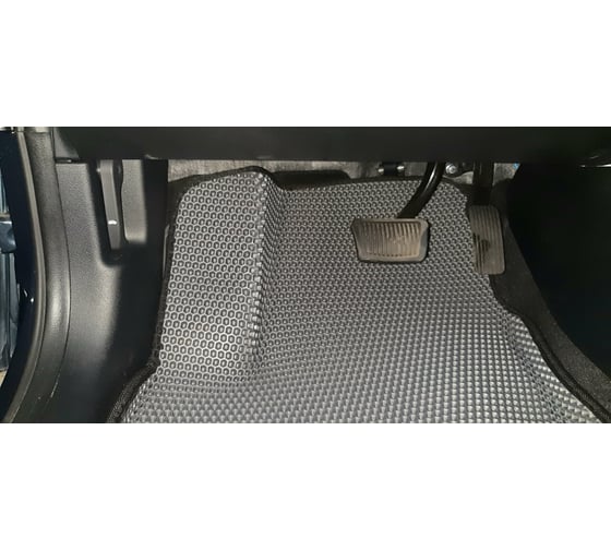 Ковры в салон автомобиля Eva Smart kia ceed iii вариант макси 3d 2018 - эва сота коричневые c бежевой окантовкой 3498-A6A1-S