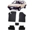 Ковры в салон автомобиля Eva Smart lada samara 2108-15 1984 - 2013 эва сота чёрные c красной окантовкой 1930-B5A7-S 1