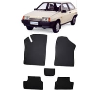 Ковры в салон автомобиля Eva Smart lada samara 2108-15 1984 - 2013 эва сота коричневые c бежевой окантовкой 1930-A6A1-S