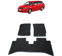 Ковры в салон автомобиля Eva Smart toyota corolla fielder (nke 165) правый руль 2012 - 2015 эва сота чёрные c черной окантовкой 2833-B5B5-S