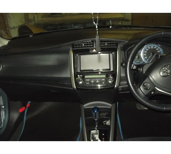 Ковры в салон автомобиля Eva Smart toyota corolla fielder (nke 165) правый руль 2012 - 2015 эва сота чёрные c черной окантовкой 2833-B5B5-S