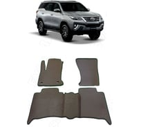 Ковры в салон автомобиля Eva Smart toyota fortuner ii кроссовер 5мест 2015 - эва сота серые c бежевой окантовкой 2674-B1A1-S