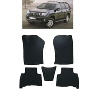 Ковры в салон автомобиля Eva Smart toyota land cruiser prado 150 2009 - 2013 эва сота коричневые c красной окантовкой 1819-A6A7-S