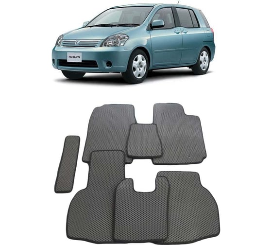 Ковры в салон автомобиля Eva Smart toyota raum ii правый руль 2003 - 2011 эва сота бежевые c бежевой окантовкой 1826-A1A1-S