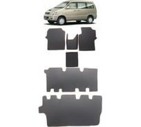 Ковры в салон автомобиля Eva Smart toyota town ace noah (r40, r50) правый руль 7мест 1998 - 2001 эва сота коричневые c черной окантовкой 3165-A6B5-S