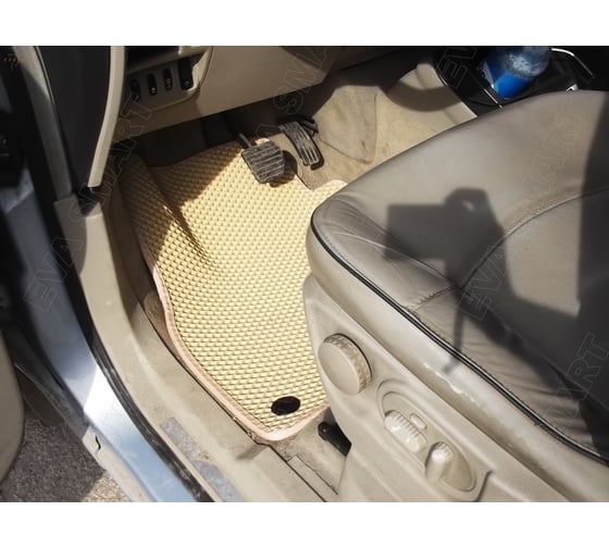 Ковры в салон автомобиля Eva Smart renault espace iv 7мест 2002 - 2012 эва сота коричневые c бежевой окантовкой 3411-A6A1-S