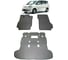 Ковры в салон автомобиля Eva Smart toyota voxy r70 правый руль 8мест 2007 - 2010 эва сота серые c коричневой окантовкой 2667-B1A6-S 1