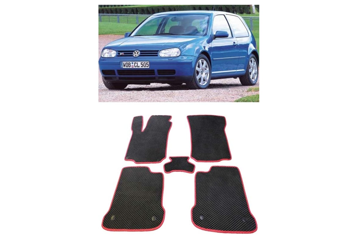 Ковры в салон автомобиля Eva Smart volkswagen golf iv 1997 - 2003 эва сота  бежевые c бежевой окантовкой 1863-A1A1-S - заказать в интернет-магазине:  цена, описание, отзывы.