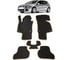 Ковры в салон автомобиля Eva Smart volkswagen golf v 2003 - 2009 эва сота коричневые c черной окантовкой 1864-A6B5-S 1
