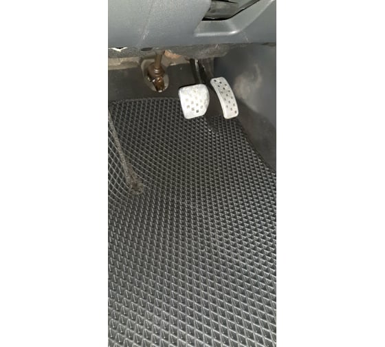Ковры в салон автомобиля Eva Smart renault megane iii 3дв 2008 - 2016 эва сота коричневые c серой окантовкой 3282-A6B1-S