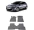 Ковры в салон автомобиля Eva Smart renault megane iii 5дв 2008 - 2016 эва сота бежевые c синей окантовкой 1700-A1B2-S 1