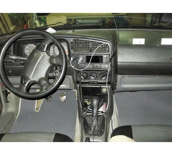 Ковры в салон автомобиля Eva Smart volkswagen passat b4 1993 - 1997 эва сота чёрные c красной окантовкой 2180-B5A7-S