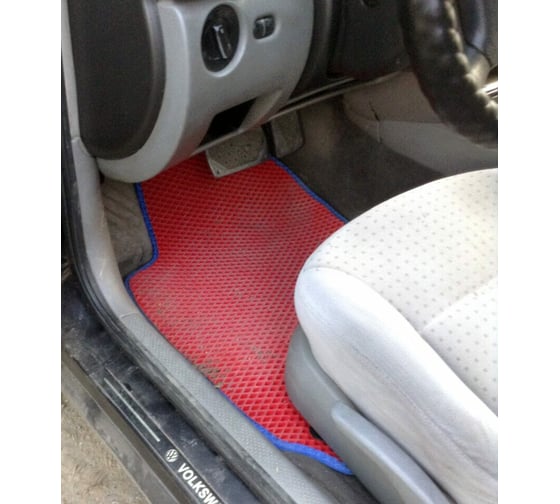 Ковры в салон автомобиля Eva Smart volkswagen passat b5 1997 - 2005 эва сота бежевые c красной окантовкой 1873-A1A7-S