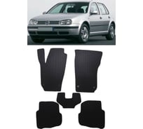 Ковры в салон автомобиля Eva Smart volkswagen polo iv хэтчбек 2001 - 2009 эва сота серые c синей окантовкой 2999-B1B2-S