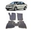 Ковры в салон автомобиля Eva Smart volkswagen polo v седан 2009 - 2020 эва сота бежевые c коричневой окантовкой 1879-A1A6-S 1