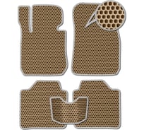 Ковры в салон автомобиля Eva Smart volkswagen sharan i рестайлинг 2000 - 2003 эва сота бежевые c серой окантовкой 3702-A1B1-S