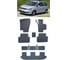 Ковры в салон автомобиля Eva Smart volkswagen sharan ii правый руль 7мест 2010 - 2015 эва сота бежевые c серой окантовкой 3759-A1B1-S 1