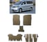 Ковры в салон автомобиля Eva Smart toyota alphard i 7мест 2002 - 2005 эва сота серые c коричневой окантовкой 3459-B1A6-S 1
