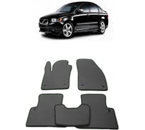 Ковры в салон автомобиля Eva Smart volvo s40 ii 2004 - 2012 эва сота бежевые c коричневой окантовкой 1894-A1A6-S
