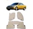 Ковры в салон автомобиля Eva Smart volvo s60 i 2000 - 2009 эва сота бежевые c бежевой окантовкой 1895-A1A1-S 1