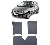 Ковры в салон автомобиля Eva Smart renault scenic i 1996 - 2003 эва сота бежевые c красной окантовкой 3773-A1A7-S