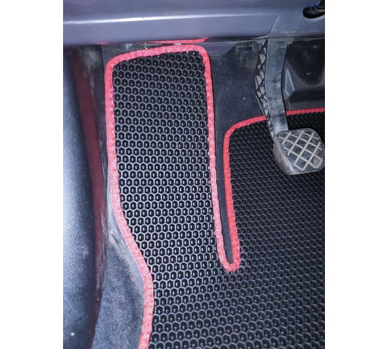 Ковры в салон автомобиля Eva Smart seat leon i 1999 - 2006 эва сота бежевые c коричневой окантовкой 3521-A1A6-S