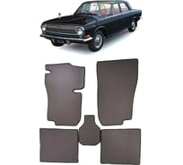 Ковры в салон автомобиля Eva Smart газ 24 волга ii 1985 - 1992 эва сота чёрные c красной окантовкой 2339-B5A7-S