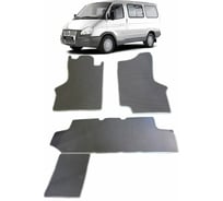 Ковры в салон автомобиля Eva Smart газ 27527 соболь микроавтобус 1998 - эва сота коричневые c бежевой окантовкой 2605-A6A1-S