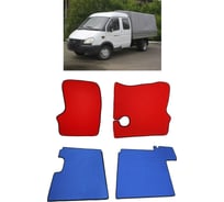 Ковры в салон автомобиля Eva Smart газель бизнес 2705 фургон комби 2010 - эва сота серые c бежевой окантовкой 2700-B1A1-S