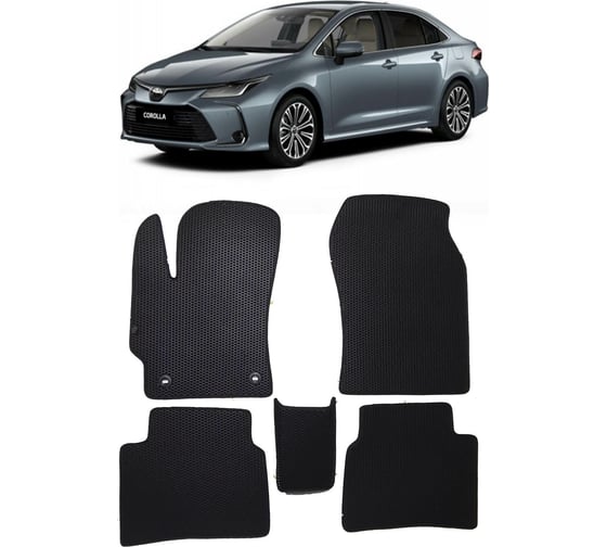 Ковры в салон автомобиля Eva Smart toyota corolla xii (e210) 2018 - эва сота бежевые c бежевой окантовкой 3081-A1A1-S