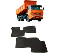 Ковры в салон автомобиля Eva Smart камаз 6520 евро iv 2003 - эва сота бежевые c коричневой окантовкой 2484-A1A6-S