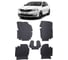 Ковры в салон автомобиля Eva Smart skoda rapid i вариант макси 3d 2012 - 2020 эва сота бежевые c серой окантовкой 3099-A1B1-S 1