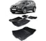 Ковры в салон автомобиля Eva Smart nissan x-trail (t32) пресс борта 2013 - эва сота чёрные c синей окантовкой 3557-B5B2-S 1