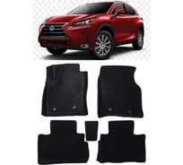 Ковры в салон автомобиля Eva Smart lexus nx i вариант макси 3d 2014 - 2021 эва сота серые c черной окантовкой 3116-B1B5-S