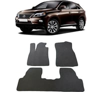 Ковры в салон автомобиля Eva Smart lexus rx iii 2012 - 2015 эва сота коричневые c красной окантовкой 1426-A6A7-S